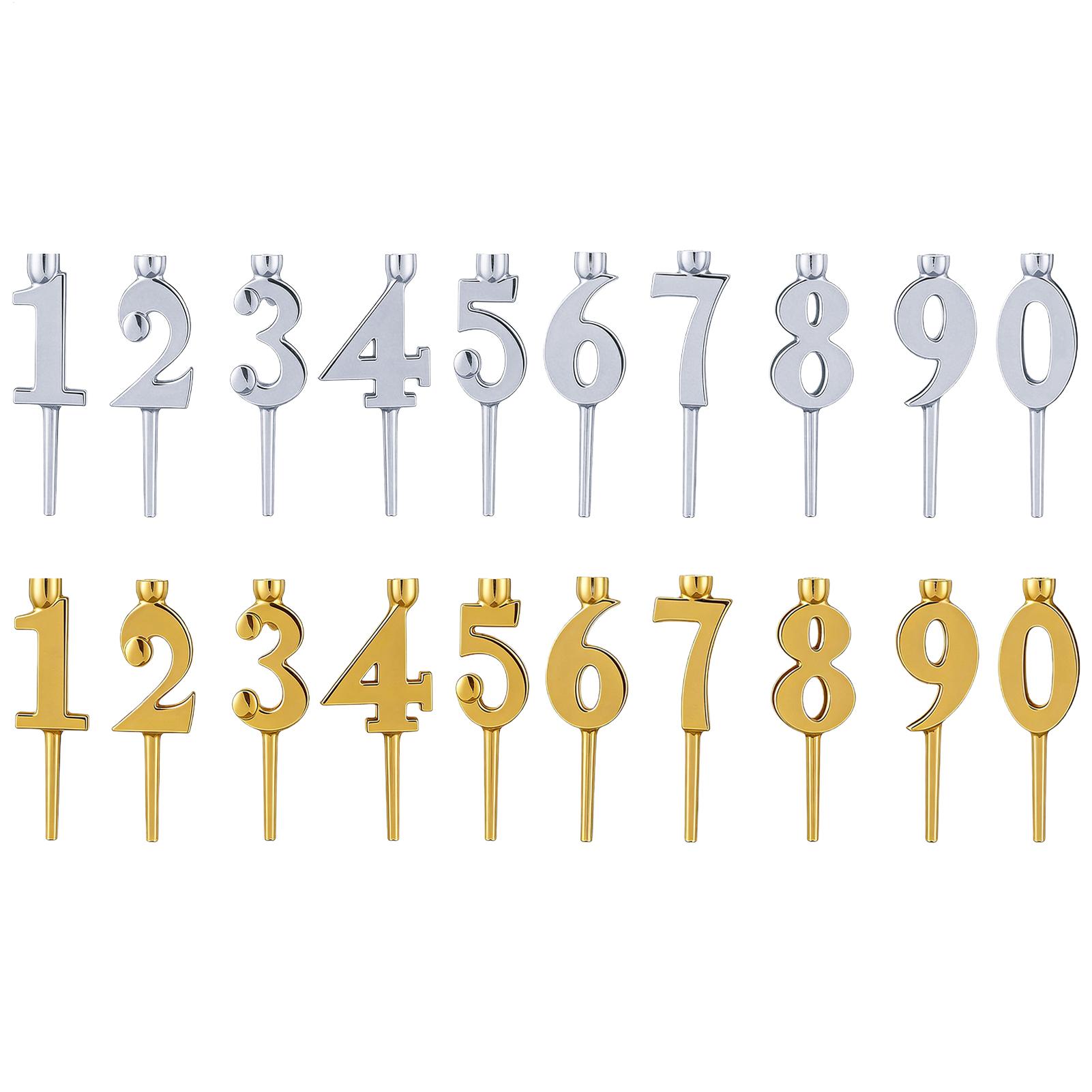 Candle Supply - Number Birthday Candle Holders for Cake