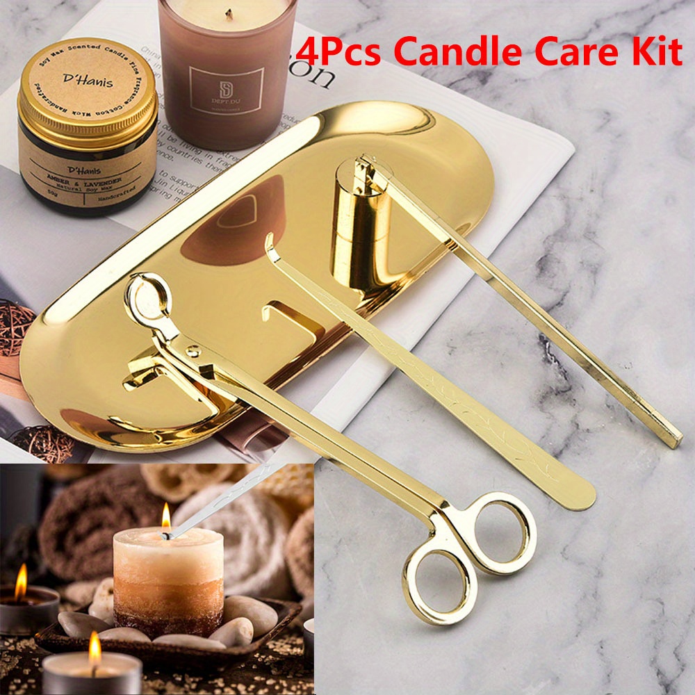 Candle Making Supplies Online - 4pcs/set Luxury Candle Care Kit Stainless