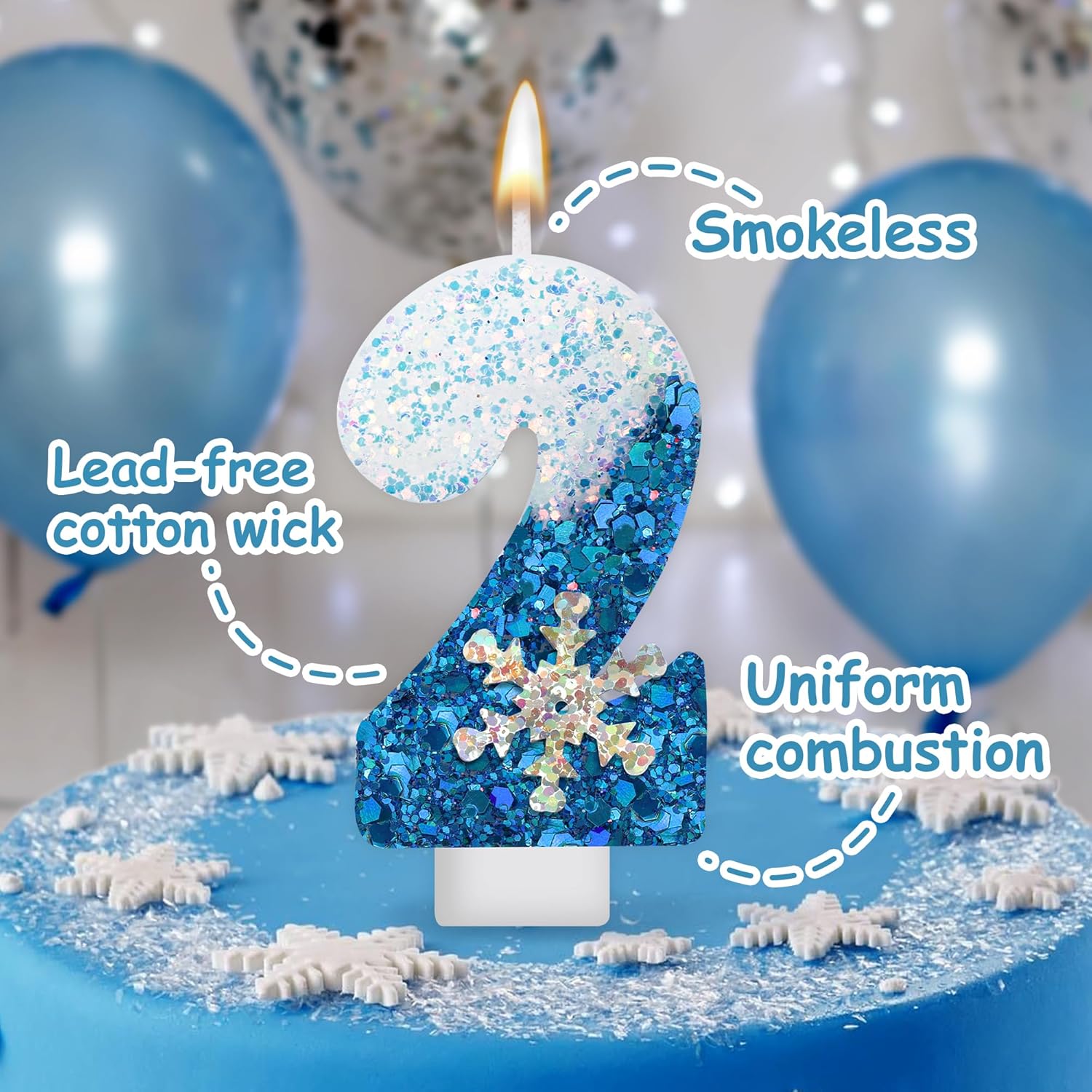 Candle. Queen - Frozen Birthday Candle Snow Queen Candle