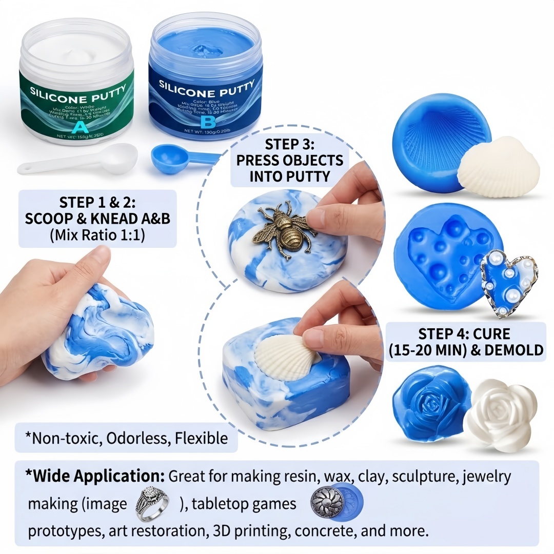 Silicone Putty Mold Making Sup - огляд і ціна Candle Supplies To Make Candles