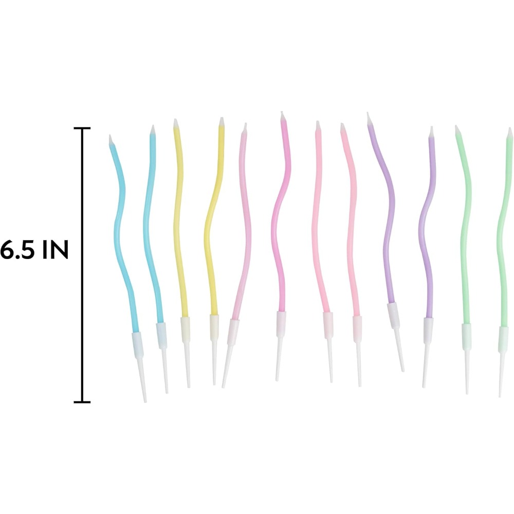 Rainbow Spiral Birthday Cake C - огляд і ціна Candle Supply