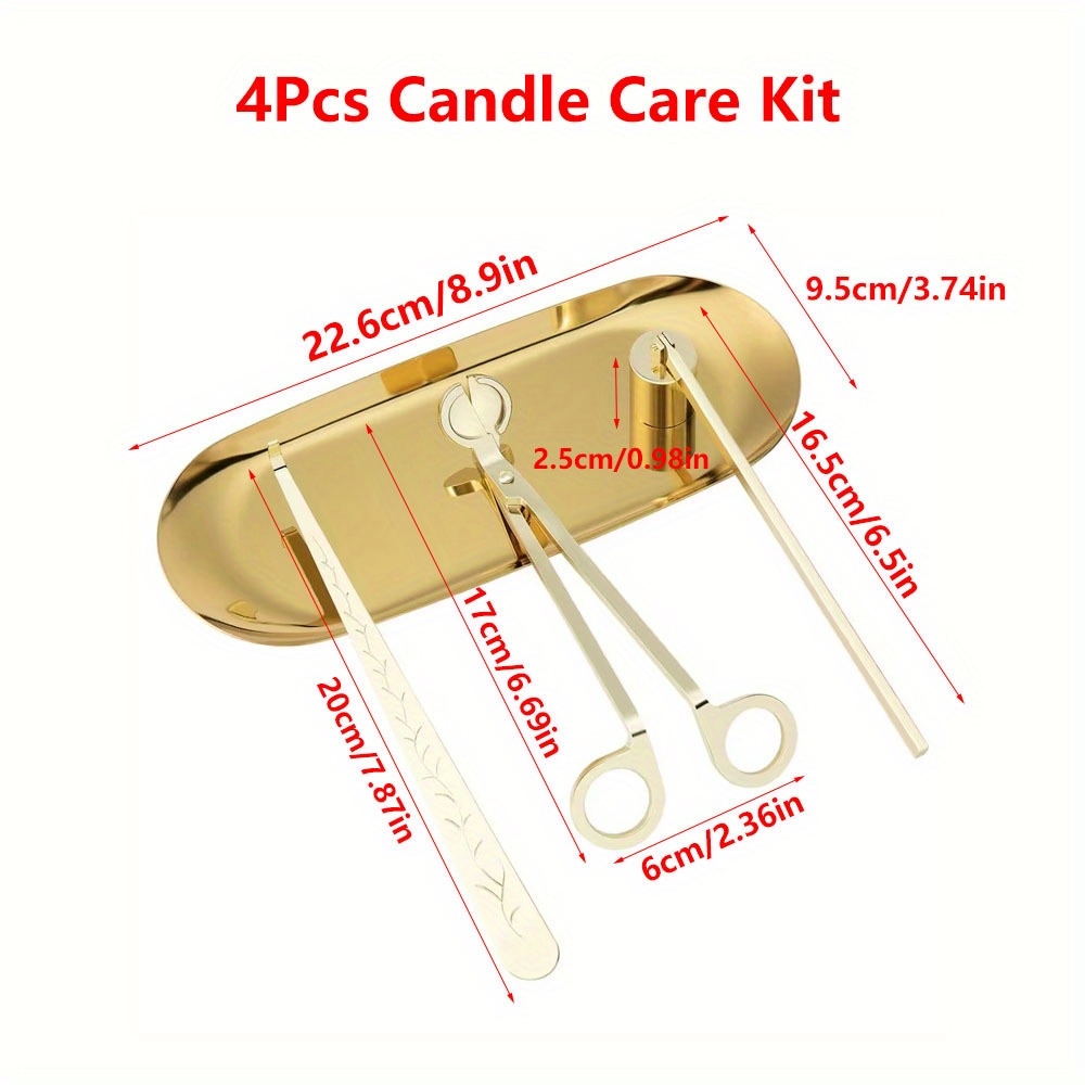 4pcs/set Luxury Candle Care Ki - огляд і ціна Candle Making Supplies Online