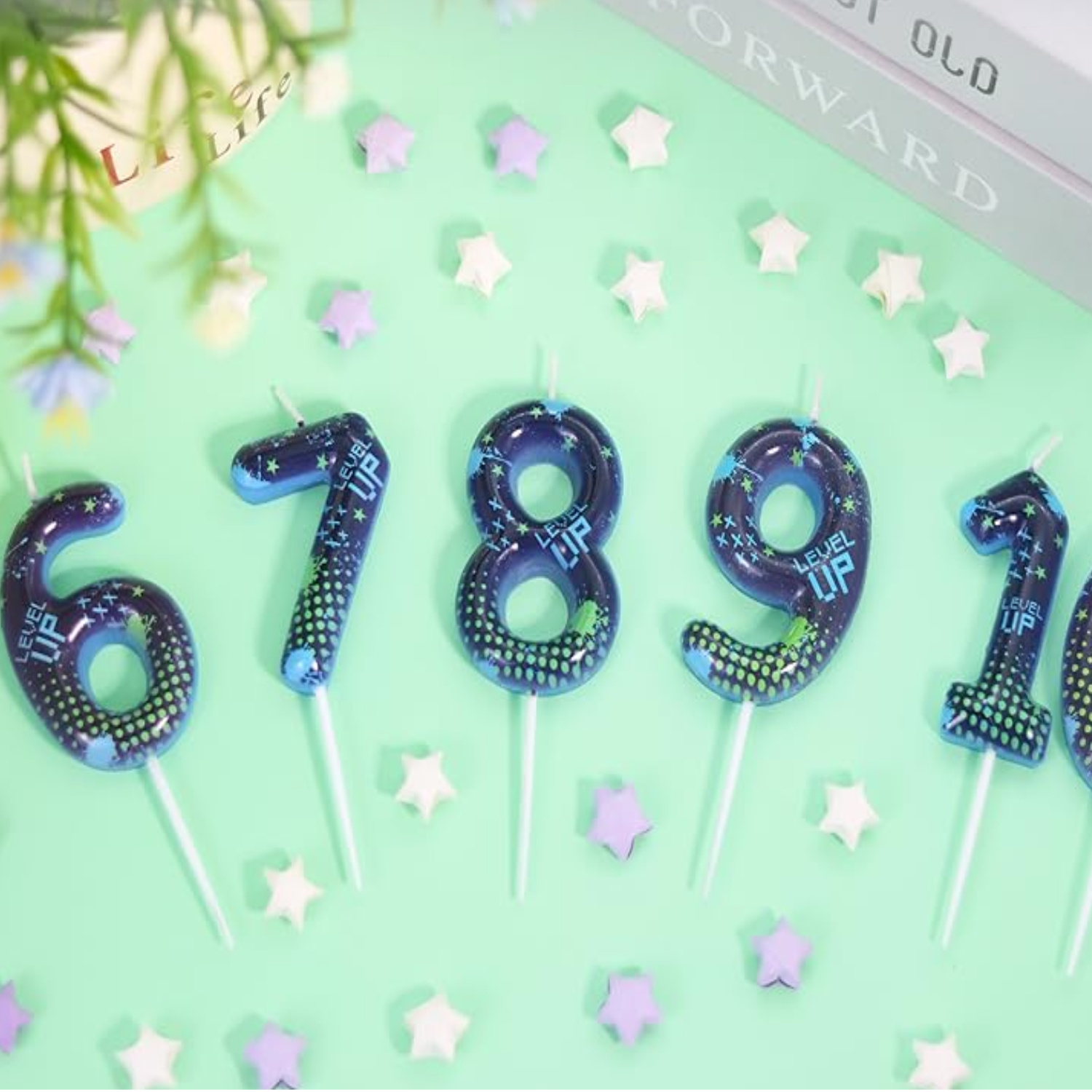 Blue Game Boy 0-9 Birthday Can - огляд і ціна Candle Supply