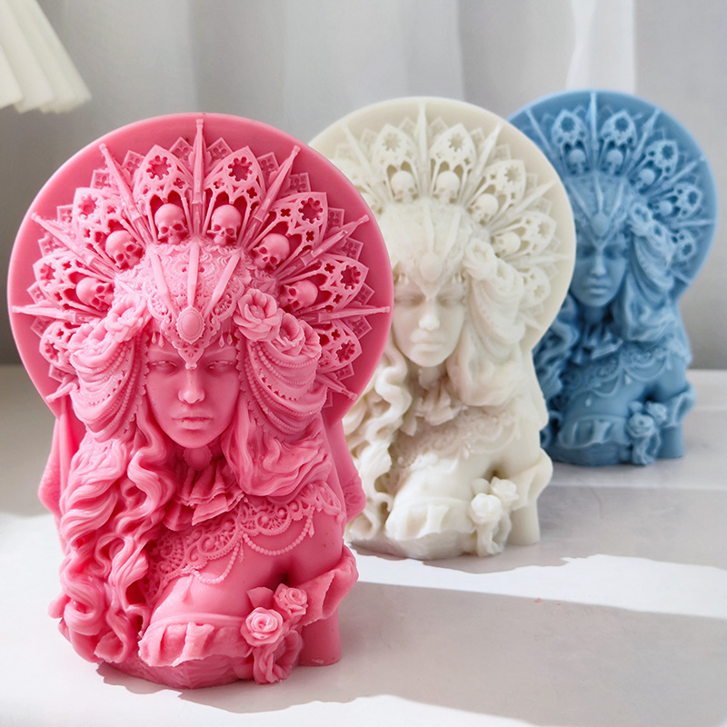 DIY Half body skull head queen - огляд і ціна Candle. Queen