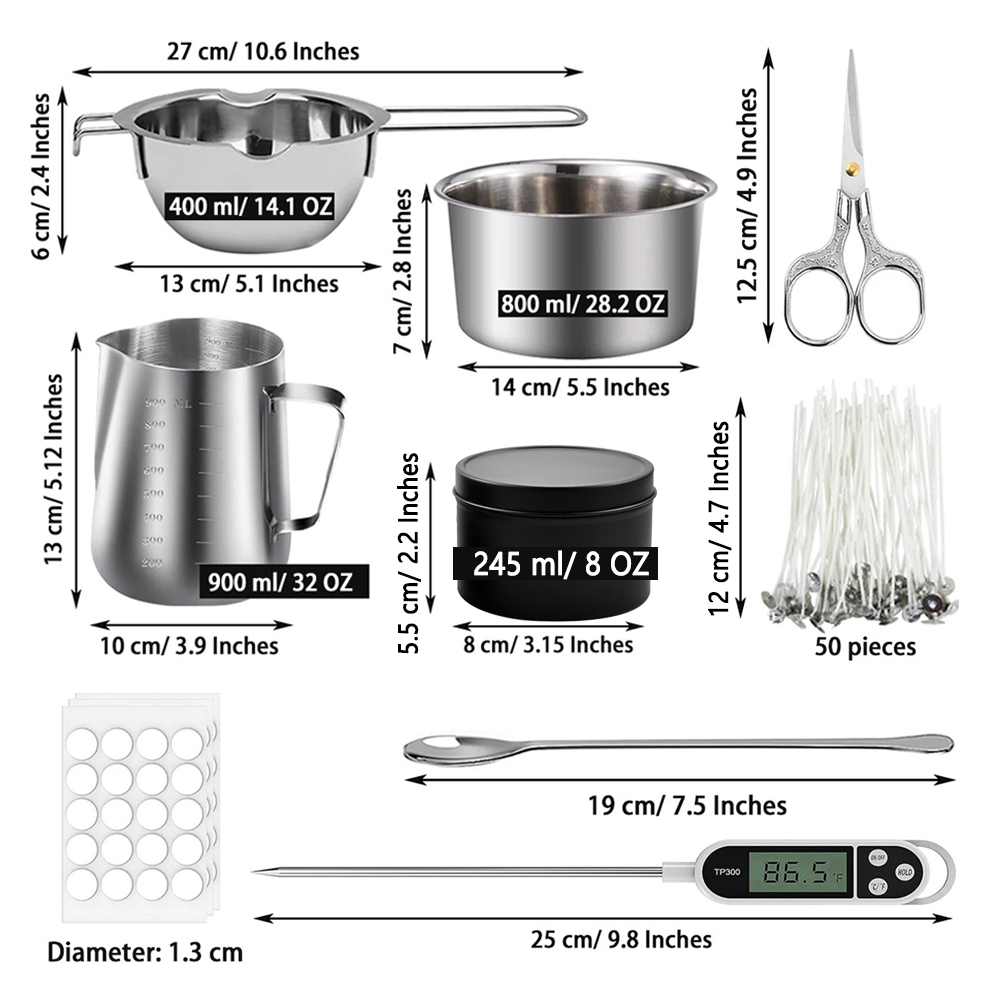 Glintmos DIY Candle Making Kit - огляд і ціна Candle Making Supplies Kit