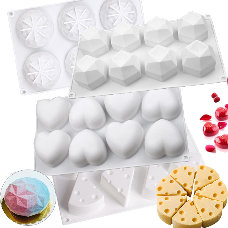 3D Mousse Cake Baking Mold Hea - огляд і ціна Candle Supplies Eu