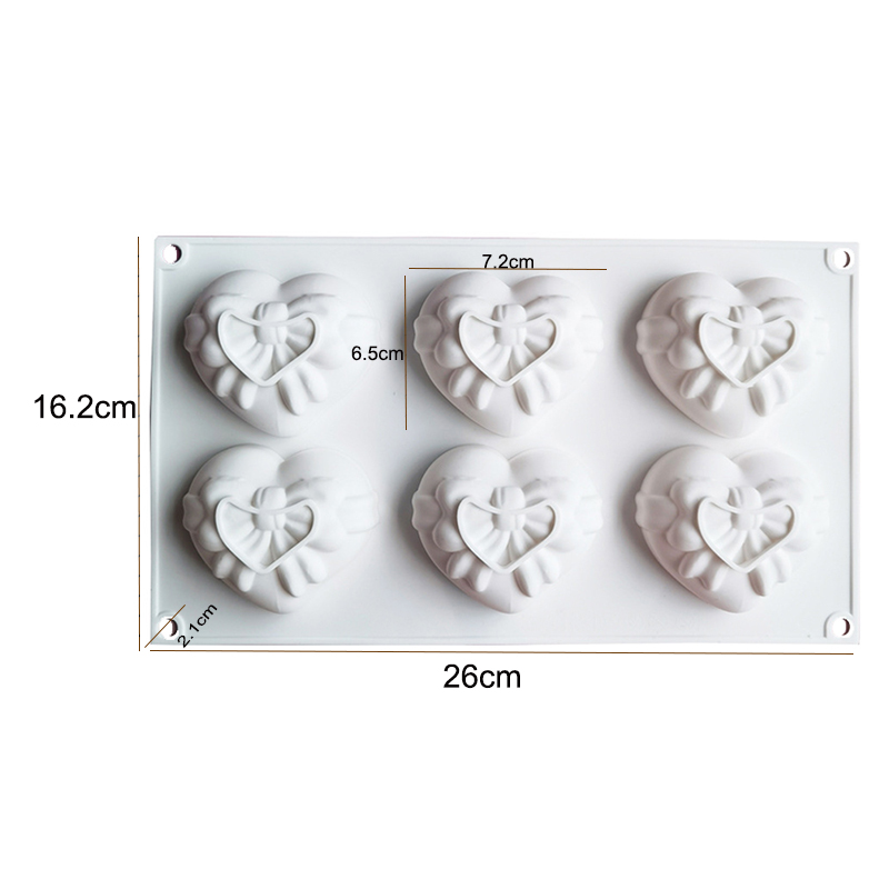 Heart Silicone Mold For Soap M - огляд і ціна Candle Supplies Eu