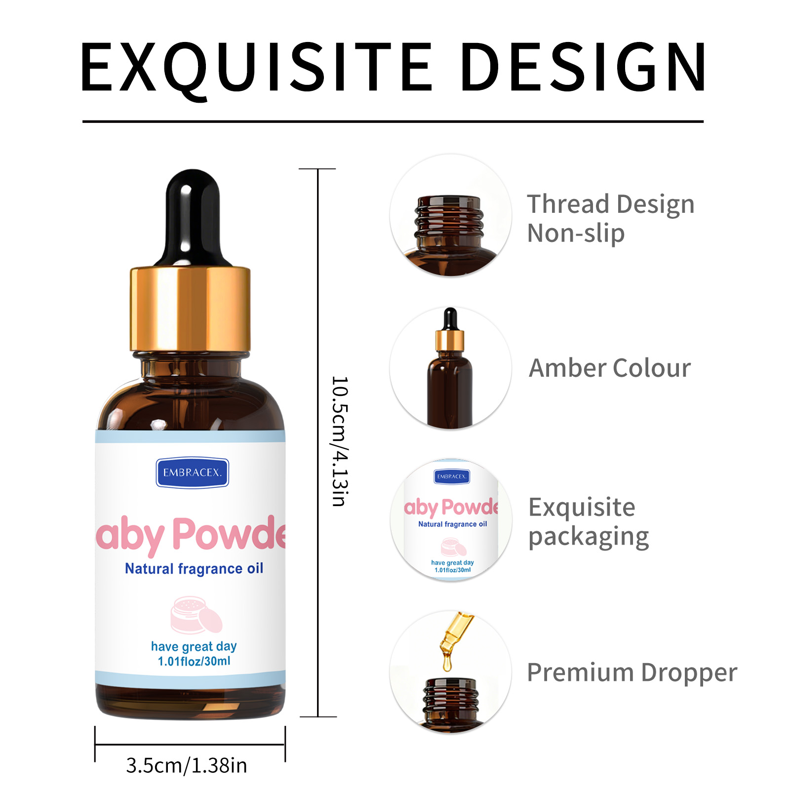 30ml Baby Powder Essential Oil - огляд і ціна Candle Supplies Fragrance Oil