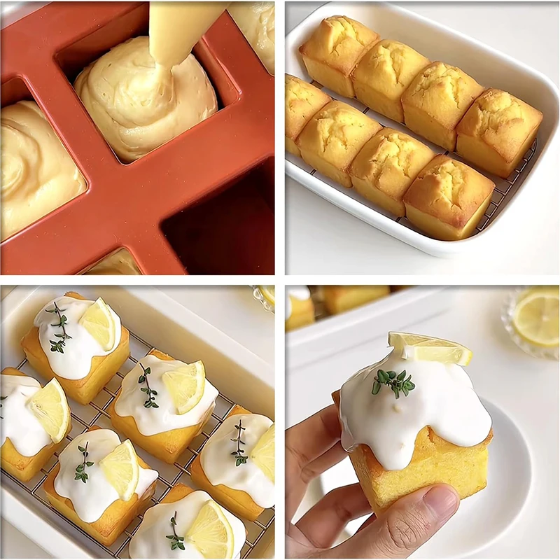 8 Cavity Square Mousse Cake Mo - огляд і ціна Candle Supplies Eu