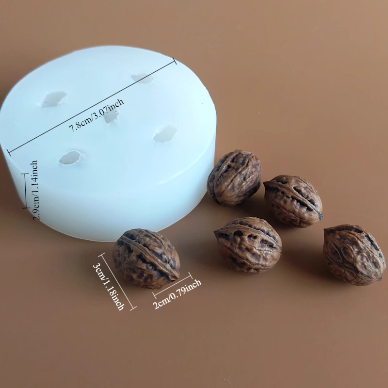 3d Small Walnut Silicone Molds - огляд і ціна Candle Supplies Eu