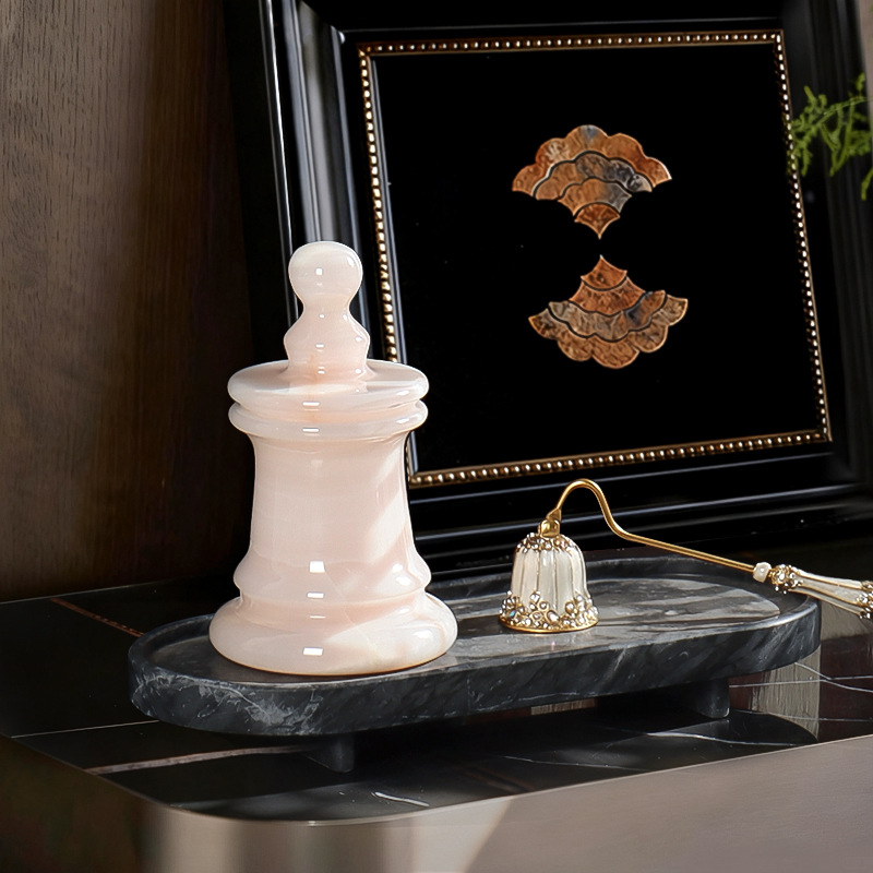 White Jade Onyx Empty Candle H - огляд і ціна Candle. Queen