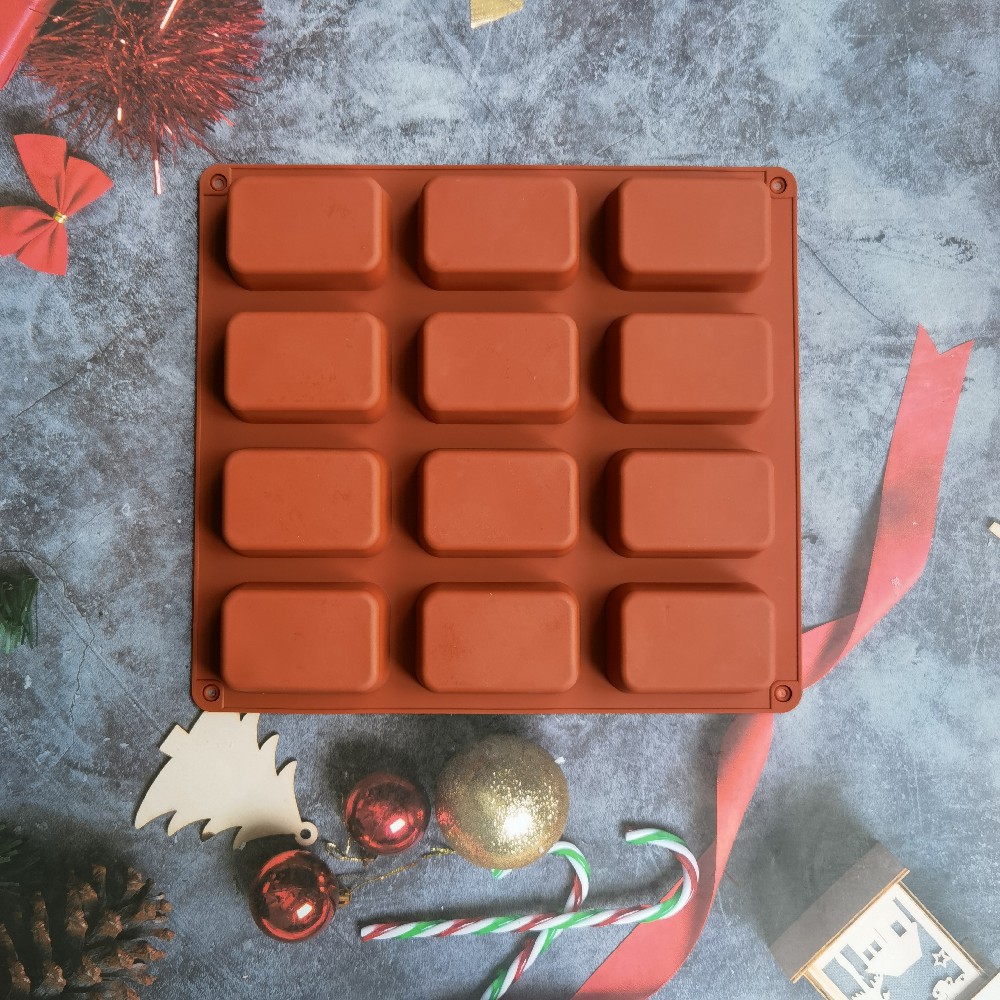 12 Cavity Square Silicone Soap - огляд і ціна Candle Making Supplies Online