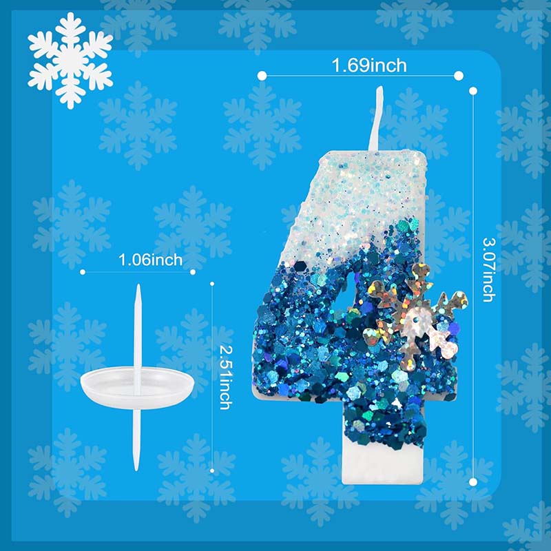 Frozen Birthday Candle Snow Qu - огляд і ціна Candle. Queen
