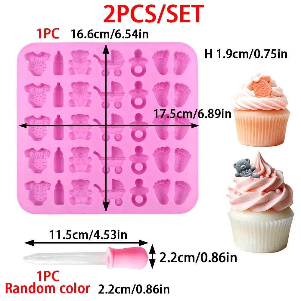 2pcs Silicone Mold Set 35-Cavi - огляд і ціна Candle Making Supplies Kit