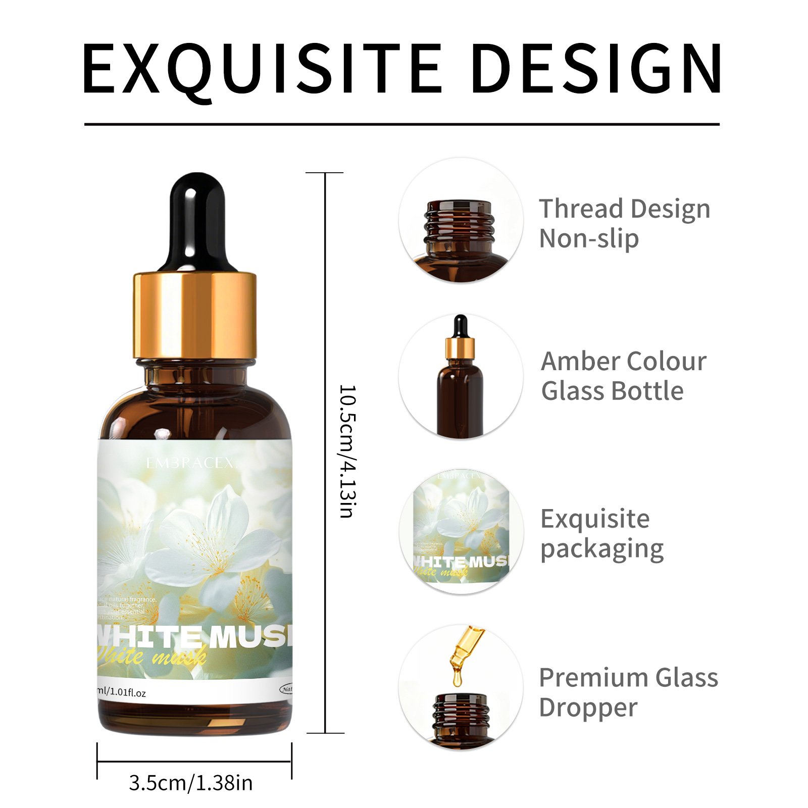 30ml White Musk Essential Oil  - огляд і ціна Candle Supplies Fragrance Oil