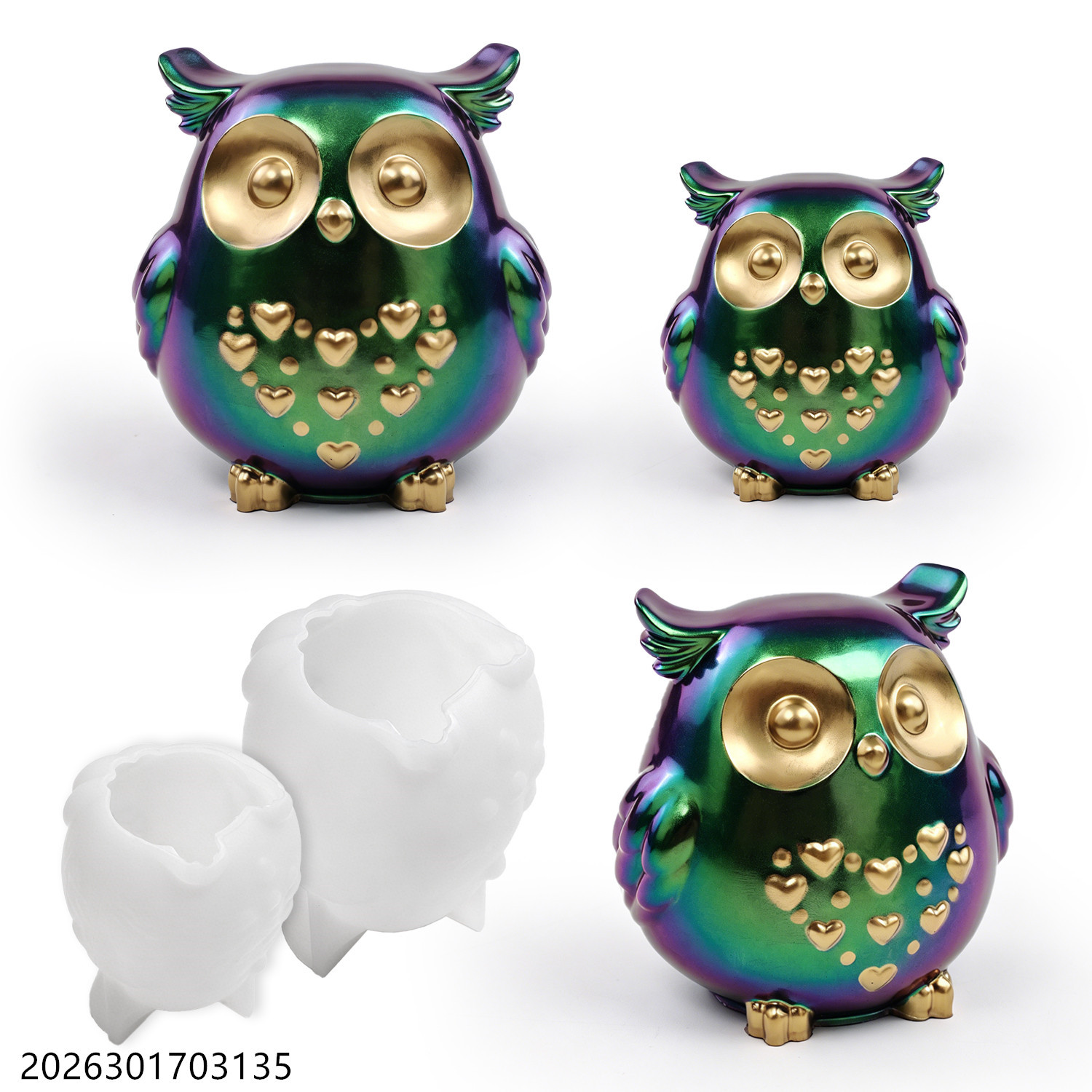 Owl Silicone Mold 3D Bird Shap - огляд і ціна Candle Making Supplies Kit